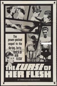 2f0727 CURSE OF HER FLESH 1sh 1968 power-packed sequel to the daring lusty Touch of Her Flesh!