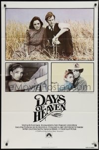 2f0729 DAYS OF HEAVEN int'l 1sh 1978 Richard Gere, Brooke Adams, directed by Terrence Malick!