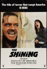 2f0449 SHINING English 1sh 1980 King & Stanley Kubrick horror masterpiece, crazy Jack Nicholson!