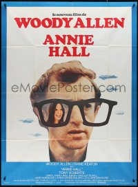 2f0116 ANNIE HALL French 1p 1977 different image of Woody Allen & Diane Keaton in huge glasses!
