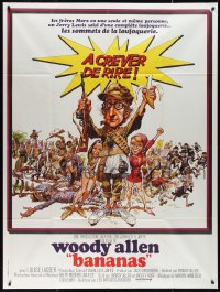 2f0118 BANANAS French 1p 1972 great artwork of Woody Allen by E.C. Comics artist Jack Davis!