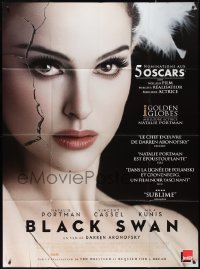 2f0121 BLACK SWAN DS French 1p 2011 super close up of cracked ballet dancer Natalie Portman!