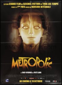 2f0159 METROPOLIS advance French 1p R2011 Fritz Lang classic, Helm as the Maschinenmensch!
