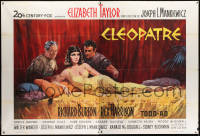 2f0111 CLEOPATRA French 2p 1963 Terpning art of Elizabeth Taylor, Richard Burton & Rex Harrison!