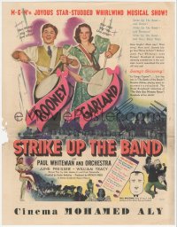 2f0616 STRIKE UP THE BAND herald 1941 Mickey Rooney & Judy Garland, Hirschfeld art of Paul Whiteman!