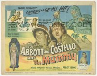 2f1091 ABBOTT & COSTELLO MEET THE MUMMY TC 1955 Bud & Lou are back in their mummy's arms, great art!