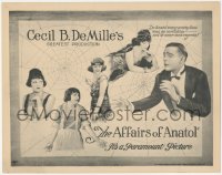 2f1188 AFFAIRS OF ANATOL LC 1921 Gloria Swanson took Wallace Reid to the country to avoid women!