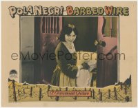 2f1200 BARBED WIRE LC 1927 great close up of pretty French World War I POW Pola Negri, very rare!
