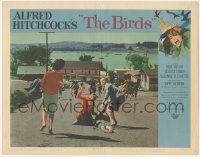 2f1203 BIRDS LC #4 1963 Alfred Hitchcock classic, terrified villagers flee down city road!