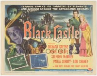 2f1096 BLACK CASTLE TC 1952 Boris Karloff, Lon Chaney Jr., horror crawls in the catacombs!