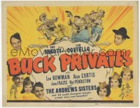 2f1098 BUCK PRIVATES TC 1941 Bud Abbott & Lou Costello with The Andrews Sisters, very rare!