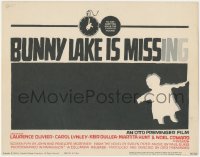 2f1099 BUNNY LAKE IS MISSING TC 1965 directed by Otto Preminger, cool Saul Bass title art!