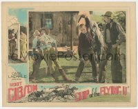 2f1222 CHIP OF THE FLYING U LC 1926 Hoot Gibson throws his hat in anger after his friend dies!