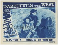 2f1241 DAREDEVILS OF THE WEST chapter 4 LC 1943 Allan Rocky Lane cowboy serial, Tunnel of Terror!
