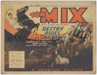 2f1111 DESTRY RIDES AGAIN TC 1932 cowboy Tom Mix on Tony in his first talking picture, ultra rare!