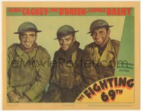 2f1261 FIGHTING 69th LC 1940 great c/u of WWI soldiers James Cagney, Pat O'Brien & George Brent!