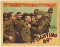 2f1262 FIGHTING 69th LC 1940 Pat O'Brien & others watch Sgt Alan Hale have a talk with James Cagney!