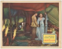 2f1270 GARDEN OF ALLAH LC 1936 Charles Boyer stands by beautiful Marlene Dietrich in huge tent!