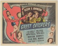 2f1127 GHOST CATCHERS TC 1944 Ole Olsen & Chic Johnson with sexy woman & art of ghost, ultra rare!