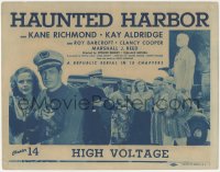 2f1130 HAUNTED HARBOR chapter 14 TC 1944 Kane Richmond, Kay Aldridge, Republic serial, High Voltage!