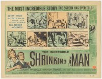 2f1134 INCREDIBLE SHRINKING MAN TC 1957 sci-fi classic Reynold Brown comic strip-like artwork!
