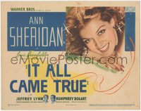 2f1136 IT ALL CAME TRUE TC 1940 super sexy Ann Sheridan over tiny Humphrey Bogart, very rare!