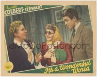2f1299 IT'S A WONDERFUL WORLD LC 1939 James Stewart with Claudette Colbert wearing sunglasses!