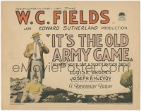 2f1137 IT'S THE OLD ARMY GAME TC 1926 W.C. Fields, Louise Brooks billed but not shown, very rare!