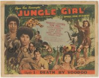 2f1139 JUNGLE GIRL chapter 1 TC 1941 Edgar Rice Burroughs, Republic serial, Death By Voodoo, color!