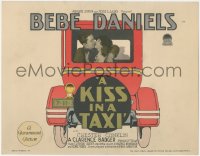 2f1141 KISS IN A TAXI TC 1927 cool image of Bebe Daniels in the scene that named the movie!