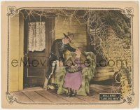 2f1316 LAWLESS MEN LC 1924 cowboy Neal Hart leans over and smiles at old lady sitting on porch!