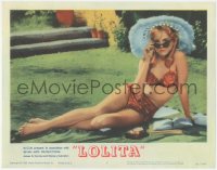 2f1320 LOLITA LC #2 1962 Stanley Kubrick, iconic close up of sexy Sue Lyon in two-piece swimsuit!