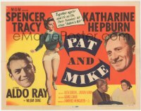 2f1151 PAT & MIKE TC 1952 Katharine Hepburn, Spencer Tracy, Aldo Ray, directed by George Cukor!