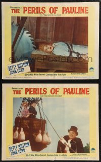 2f1083 PERILS OF PAULINE 2 LCs 1947 Betty Hutton as silent actress Pearl White & John Lund!
