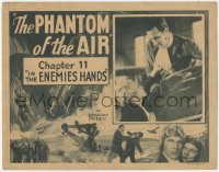 2f1153 PHANTOM OF THE AIR chapter 11 TC 1933 Tom Tyler adventure serial, In the Enemies Hands, rare!
