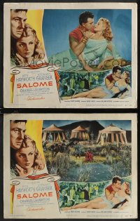 2f1085 SALOME 2 LCs 1953 cool border art & images of sexy Rita Hayworth & Stewart Granger!