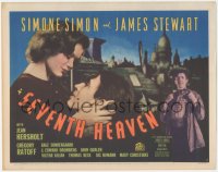 2f1166 SEVENTH HEAVEN TC 1937 romantic close up of sexy Simone Simon & James Stewart, ultra rare!