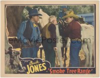 2f1389 SMOKE TREE RANGE LC 1937 guy eavesdrops on Buck Jones talking to old man by his horse!