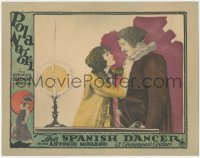 2f1395 SPANISH DANCER LC 1923 great close up of angry Pola Negri threatening Wallace Beery!