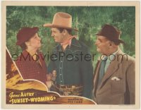 2f1401 SUNSET IN WYOMING LC 1941 cowboy Gene Autry between Sarah Edwards & George Cleveland!