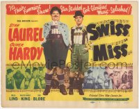 2f1170 SWISS MISS TC R1947 different images of Stan Laurel & Oliver Hardy, ultra rare!