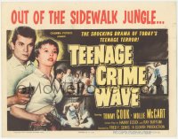 2f1171 TEEN-AGE CRIME WAVE TC 1955 bad girls & guns, shocking drama of today's teenage terror!