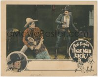 2f1410 THAT MAN JACK LC 1925 cowboy Bob Custer protecting his friend from bad guy, ultra rare!