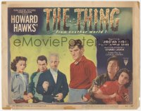 2f1411 THING LC #5 1951 Howard Hawks classic, Margaret Sheridan, Dierkes & Frees staring down!