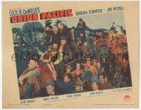 2f1423 UNION PACIFIC LC 1939 Joel McCrea, Barbara Stanwyck & crowd by train, Cecil B. DeMille!