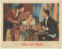 2f1427 VIVA LAS VEGAS LC #3 1964 fumbling waiter Elvis Presley messed up sexy Ann-Margret's dinner!