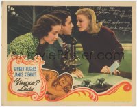 2f1431 VIVACIOUS LADY LC 1938 Ginger Rogers & James Stewart stare at each other in classroom!