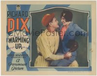 2f1432 WARMING UP LC 1928 New York baseball player Richard Dix & young Jean Arthur, ultra rare!