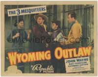 2f1182 WYOMING OUTLAW TC 1939 John Wayne, Crash Corrigan, Raymond Hatton, Three Mesquiteers, rare!