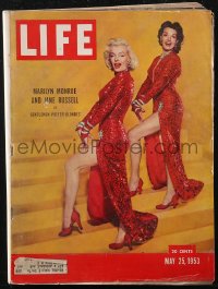 2f0551 LIFE magazine May 25, 1953 Marilyn Monroe & Jane Russell in Gentlemen Prefer Blondes!